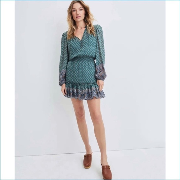 Veronica Beard 100% silk outer destiny dress in Seaglass NEW - Picture 4 of 12